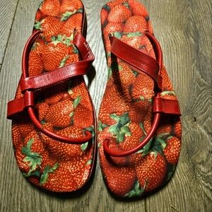 Strawberry sandals size 10